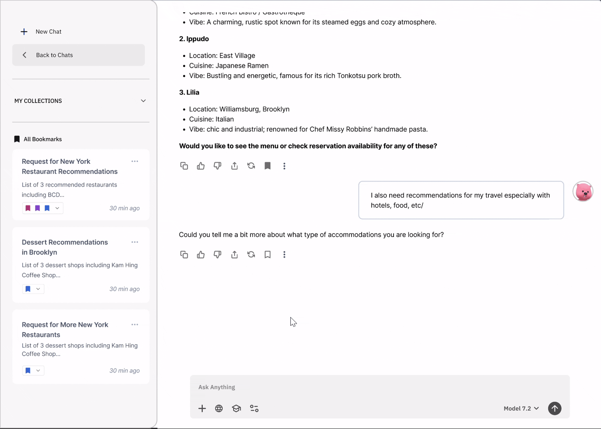 Directed iteration on outputs